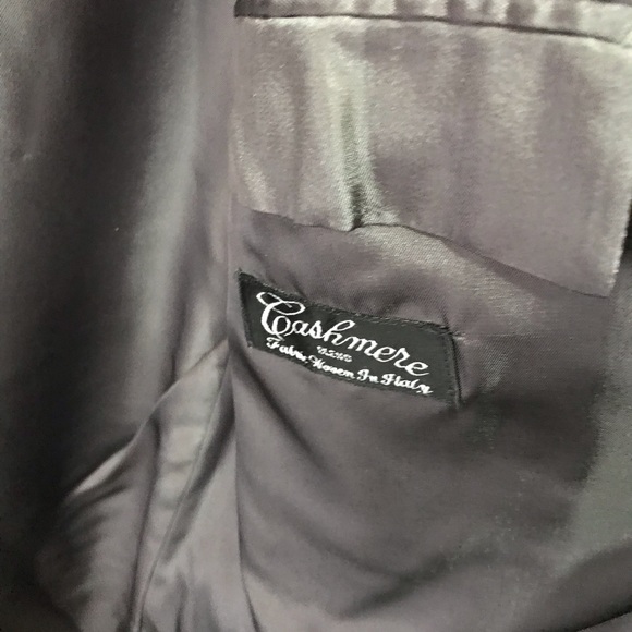 SOLD Kasper cashmere blend black men’s coat - Picture 3 of 4